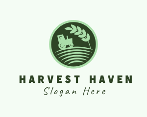 Agri Farm Tractor logo design