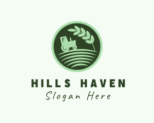 Agri Farm Tractor logo design