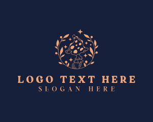 Fungus - Mushroom Wreath Plant logo design