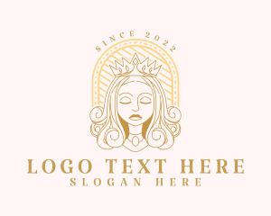 Goddess - Princess Crown Beauty logo design