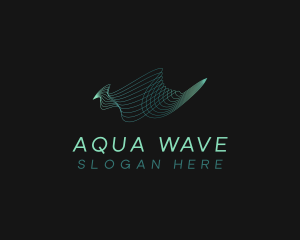 Green Waves Software logo design