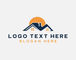 Roofing - Residential House Accommodation logo design