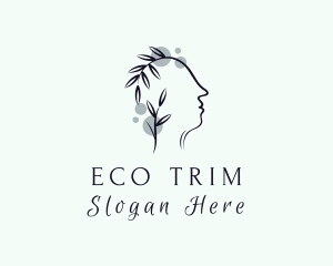 Eco Leaf Head  logo design