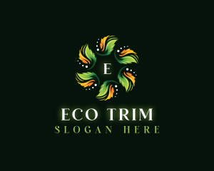 Eco Herb Leaf logo design