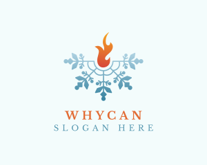 Hvac - Ice Fire Snow logo design