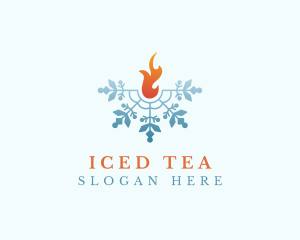 Ice Fire Snow logo design