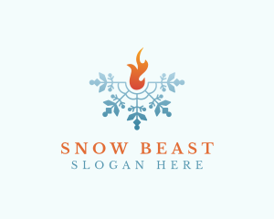 Ice Fire Snow logo design