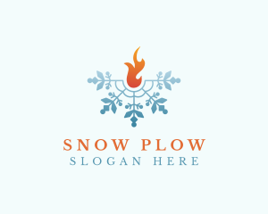 Ice Fire Snow logo design