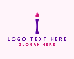 Elegant - Lipstick Beauty Letter I logo design