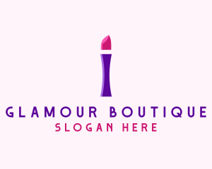 Glamour - Lipstick Beauty Letter I logo design