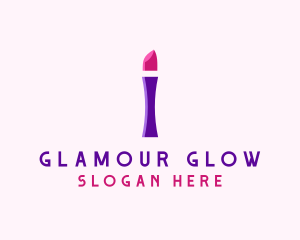 Glamour - Lipstick Beauty Letter I logo design