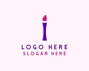 Makeup - Lipstick Beauty Letter I logo design