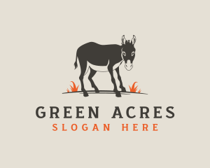 Donkey Barn Grass logo design