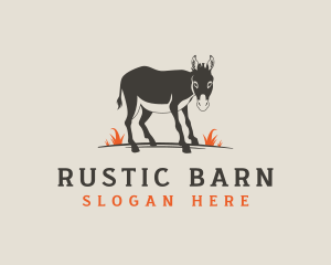 Donkey Barn Grass logo design