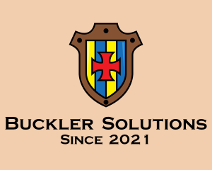 Buckler - Medieval Shield Armor logo design