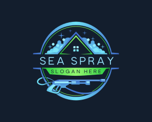 Pressure Washer Sanitation logo design