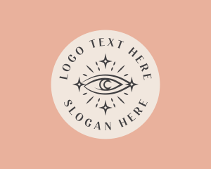 Palm Reader - Mystical Bohemian Eye logo design
