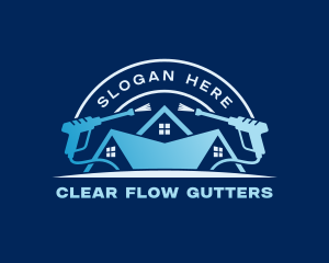 Gutter Pressure Washing logo design