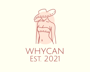 Stylish - Beachwear Woman Apparel logo design