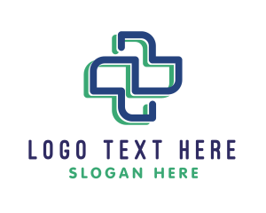 Teleconsult - Medical Cross Healthcare logo design