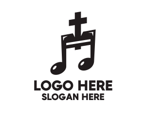 Christian Music Note logo design
