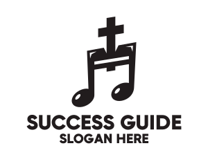 Bible - Christian Music Note logo design