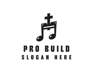 Christian Music Note logo design