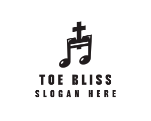 Christian Music Note logo design