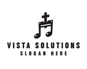 Christian Music Note logo design