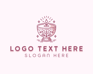Decor - Floral Candlelight Souvenir logo design