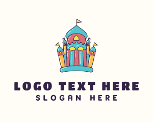 Celebration - Colorful Bounce House logo design