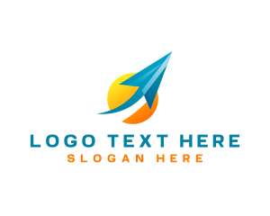 Shipping - Plane Flight Delivery logo design