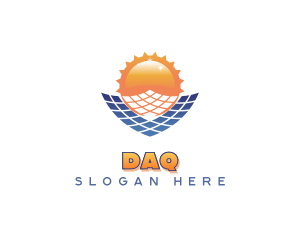 Electricity - Solar Energy Power logo design