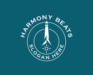 Beacon - Lighthouse Compass Arrow logo design