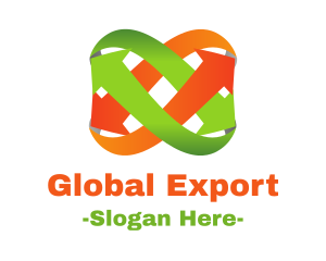 Export - Arrow Business Loop logo design