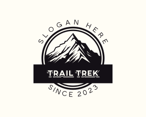Hiker - Mountain Summit Hike logo design