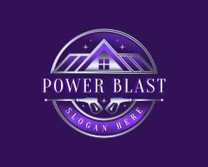 Clean Power Wash Roofing logo design