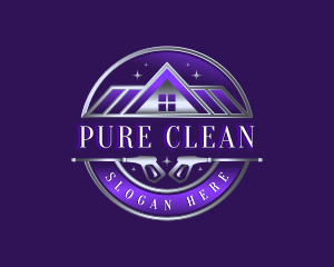 Clean Power Wash Roofing logo design