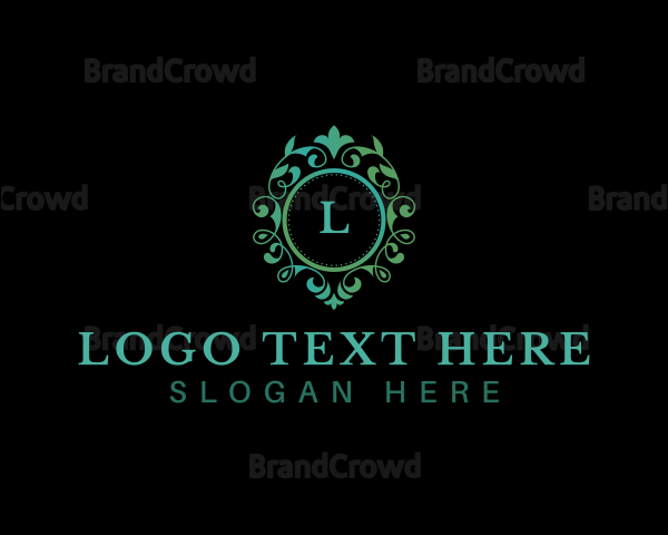 Floral Vines Frame Logo