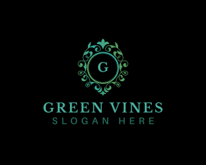 Floral Vines Frame logo design