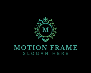 Floral Vines Frame logo design