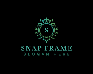 Floral Vines Frame logo design