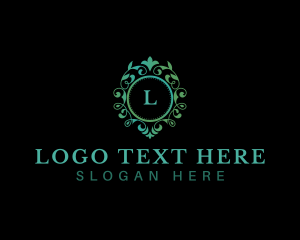 Floral Vines Frame Logo