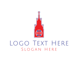 English - Big Ben Tower London logo design