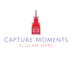 Destination - Big Ben Tower London logo design
