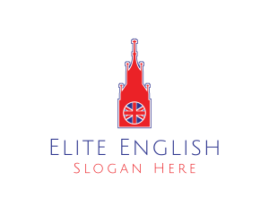 English - Big Ben Tower London logo design