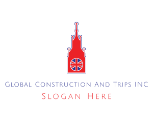Travel - Big Ben Tower London logo design