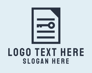 Blogging - Document Password Manager logo design