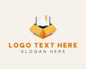 Shipping - Book Box Package logo design