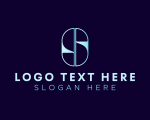 Broadcasting - Modern Tech Business Letter S logo design